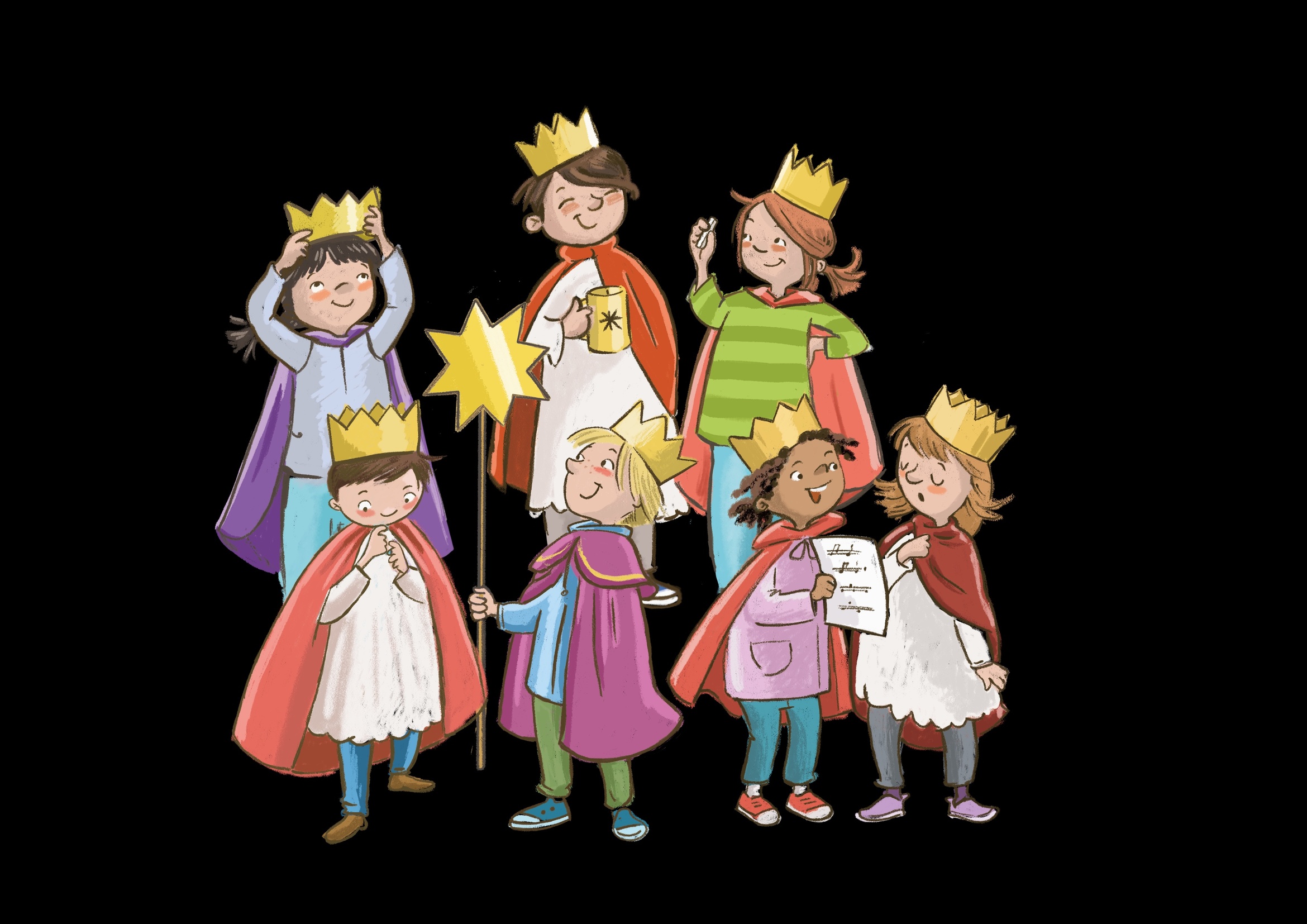 Kinder helfen Kindern bei der Sternsingeraktion 2026. 